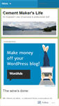 Mobile Screenshot of cementmakerslife.wordpress.com