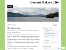 Tablet Screenshot of cementmakerslife.wordpress.com