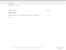 Tablet Screenshot of egriver.wordpress.com