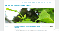 Desktop Screenshot of bashirmahmudellias.wordpress.com