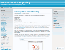 Tablet Screenshot of behavioraltargeting.wordpress.com
