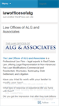 Mobile Screenshot of lawofficesofalg.wordpress.com