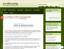 Tablet Screenshot of lawofficesofalg.wordpress.com