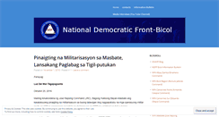 Desktop Screenshot of ndfbicol.wordpress.com