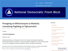 Tablet Screenshot of ndfbicol.wordpress.com