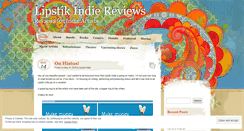 Desktop Screenshot of lipstikindie.wordpress.com