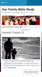 Mobile Screenshot of ourfamilybiblestudy.wordpress.com