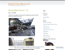 Tablet Screenshot of mumbaitrainblasts.wordpress.com