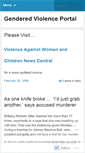 Mobile Screenshot of genderedviolence.wordpress.com