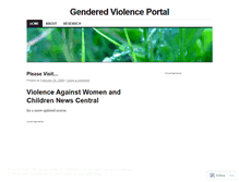 Tablet Screenshot of genderedviolence.wordpress.com