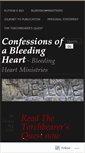 Mobile Screenshot of confessionsofableedingheart.wordpress.com