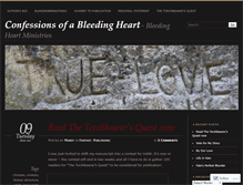 Tablet Screenshot of confessionsofableedingheart.wordpress.com