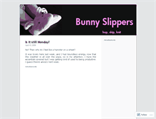Tablet Screenshot of bunnyslippers.wordpress.com