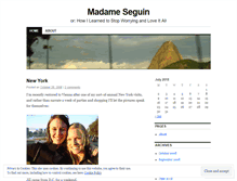 Tablet Screenshot of madameseguin.wordpress.com