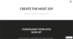 Desktop Screenshot of createthemostjoy.wordpress.com