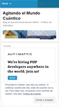 Mobile Screenshot of agitandoelmundocuantico.wordpress.com