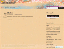 Tablet Screenshot of capricciosa.wordpress.com