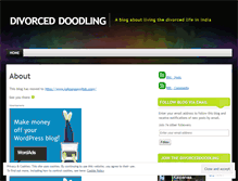 Tablet Screenshot of divorceddoodling.wordpress.com