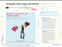 Tablet Screenshot of koyokoshoes.wordpress.com