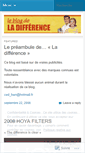 Mobile Screenshot of leblogdeladifference.wordpress.com