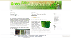 Desktop Screenshot of greenbabyadventure.wordpress.com