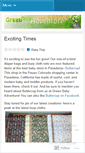 Mobile Screenshot of greenbabyadventure.wordpress.com