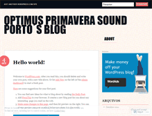 Tablet Screenshot of primaverasoundporto.wordpress.com