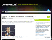 Tablet Screenshot of johnranson.wordpress.com