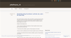 Desktop Screenshot of jobsforyourti.wordpress.com