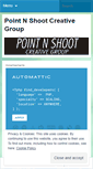 Mobile Screenshot of pointnshootcreativegroup.wordpress.com