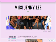 Tablet Screenshot of missjennylee.wordpress.com