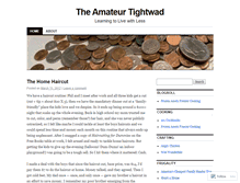 Tablet Screenshot of amateurtightwad.wordpress.com