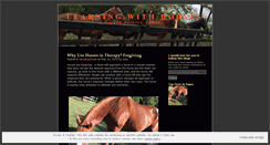 Desktop Screenshot of learningwithhorses.wordpress.com