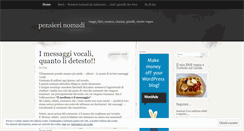Desktop Screenshot of pensierinomadi.wordpress.com