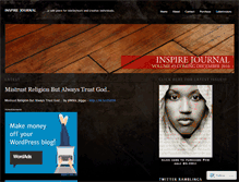 Tablet Screenshot of blackinspired.wordpress.com