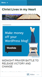 Mobile Screenshot of christfromtheheart.wordpress.com