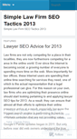 Mobile Screenshot of lawyerseo2013.wordpress.com