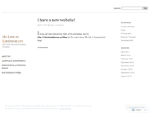 Tablet Screenshot of experimentalme.wordpress.com