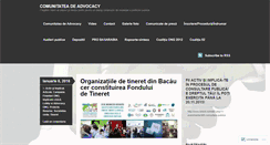 Desktop Screenshot of comunitateadeadvocacy.wordpress.com