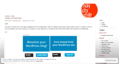Desktop Screenshot of holycitystyle.wordpress.com