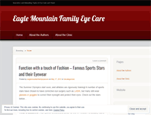 Tablet Screenshot of eaglemountainfamilyeyecare.wordpress.com