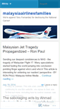 Mobile Screenshot of malaysiaairlinesfamilies.wordpress.com