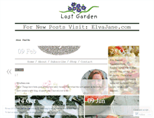 Tablet Screenshot of lostgardenblog.wordpress.com