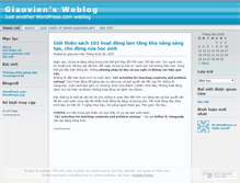 Tablet Screenshot of giaovien.wordpress.com