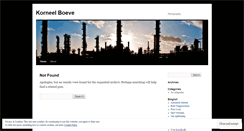 Desktop Screenshot of korneelboeve.wordpress.com