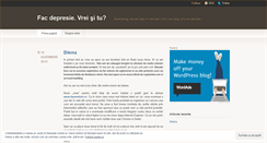 Desktop Screenshot of depresie.wordpress.com