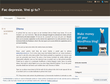 Tablet Screenshot of depresie.wordpress.com