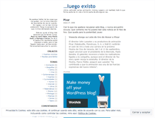 Tablet Screenshot of luegoexisto.wordpress.com
