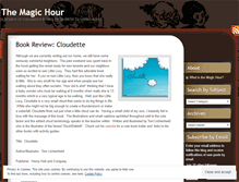 Tablet Screenshot of magichourbookreviews.wordpress.com