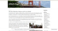 Desktop Screenshot of findingyogasf.wordpress.com